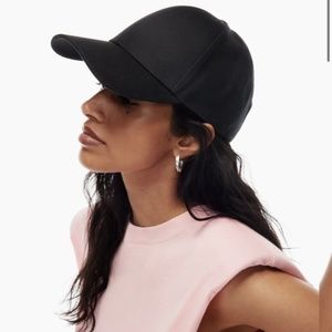 ARITZIA AUXILIARY SATIN BASEBALL CAP-Beige